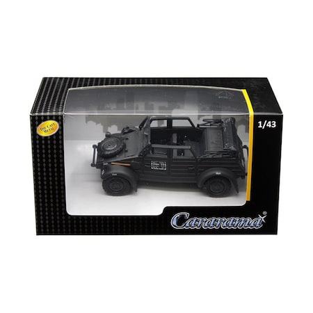 Thinkandplay 1 isto 43 Volkswagen Kubelwagen Convertible K Type 82 Diecast Model Car; Black TH742043
